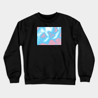 Trans Pride Abstract Fractal Fog Crewneck Sweatshirt